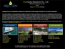 Tablet Screenshot of ecohydrosolutions.com